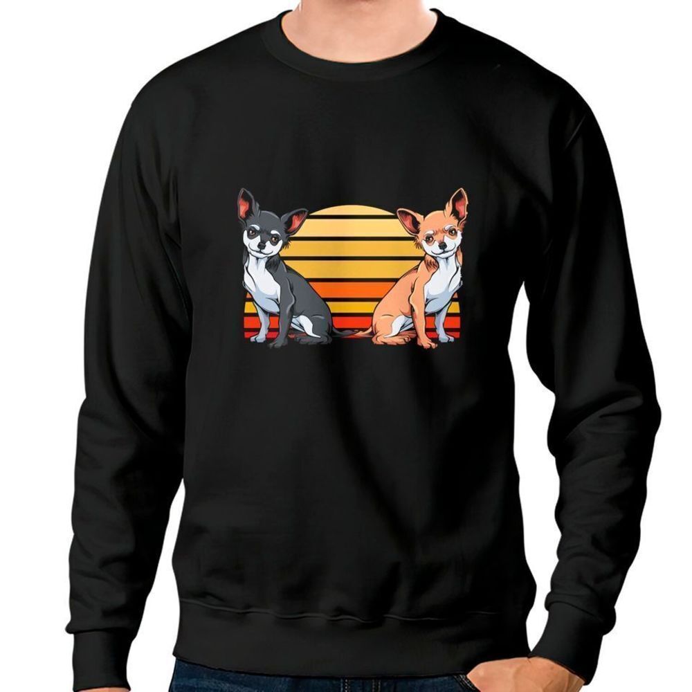 Chihuahua Graphic Crewneck Sweatshirt